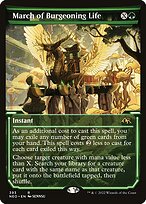 Magic the Gathering Card - March of Burgeoning Life - MTG Circle