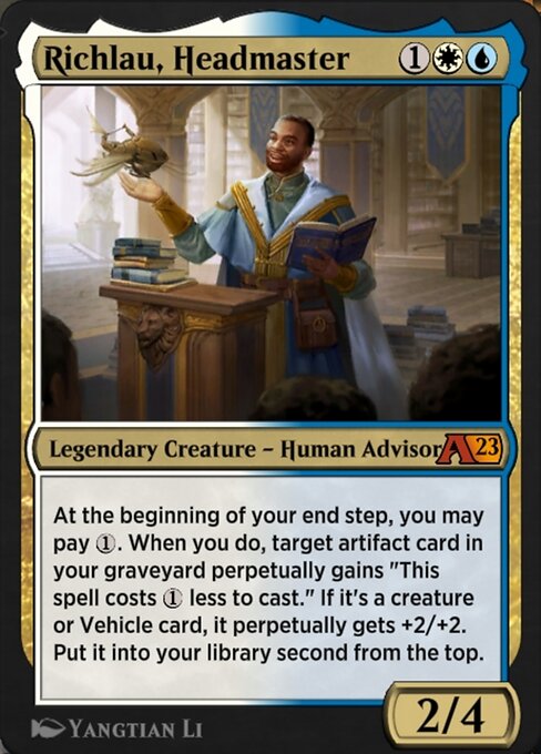 Magic the Gathering Card - Richlau, Headmaster - MTG Circle