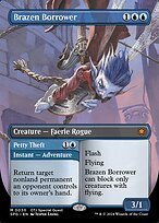 Magic the Gathering Card - Brazen Borrower // Petty Theft - MTG Circle