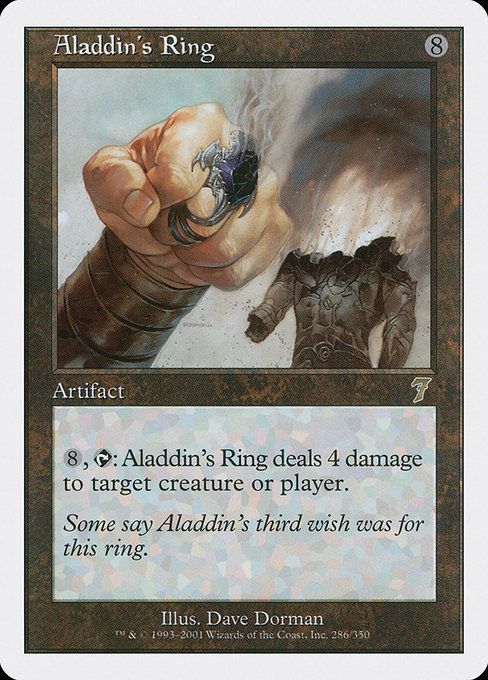 Magic the Gathering Card - Aladdin's Ring - MTG Circle