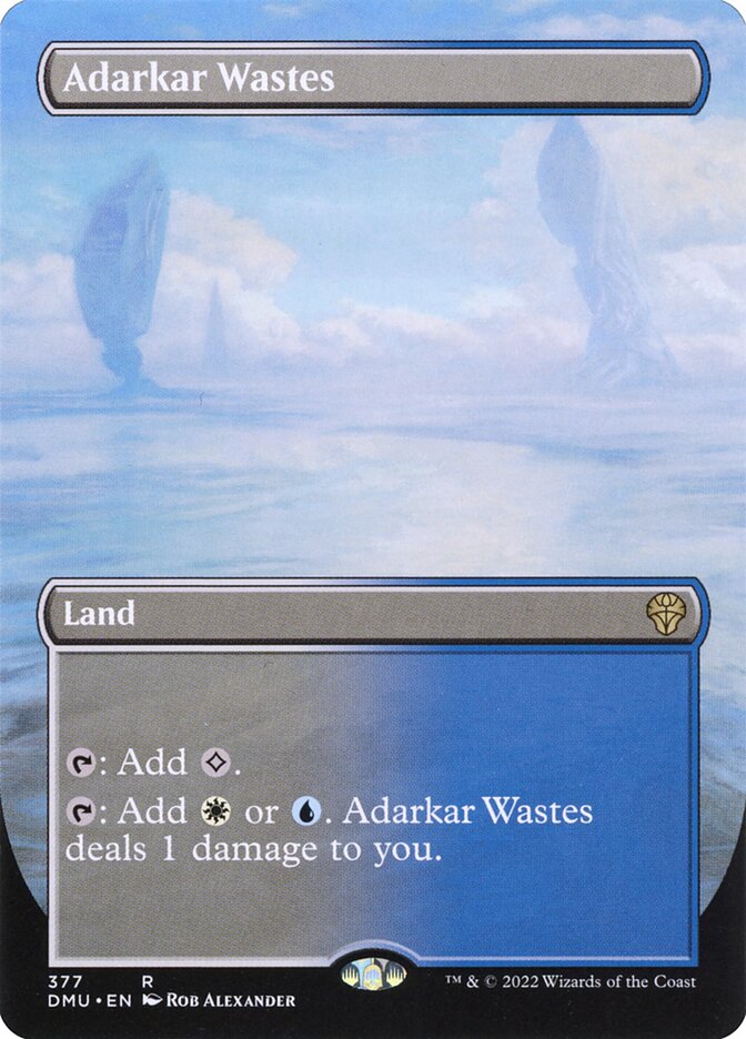 Magic the Gathering Card - Adarkar Wastes - MTG Circle