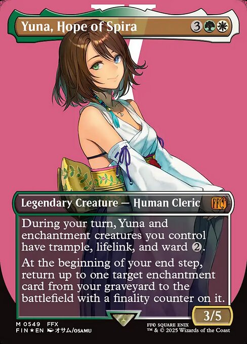 Magic the Gathering Card - Yuna, Hope of Spira - MTG Circle