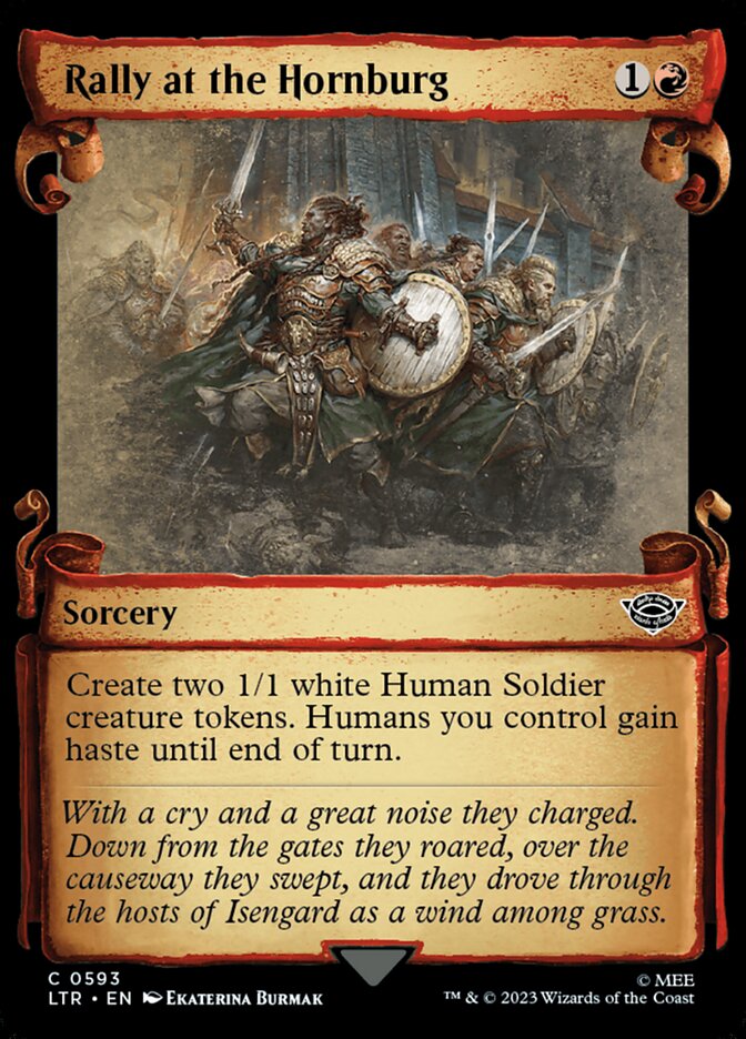 Magic the Gathering Card - Rally at the Hornburg - MTG Circle