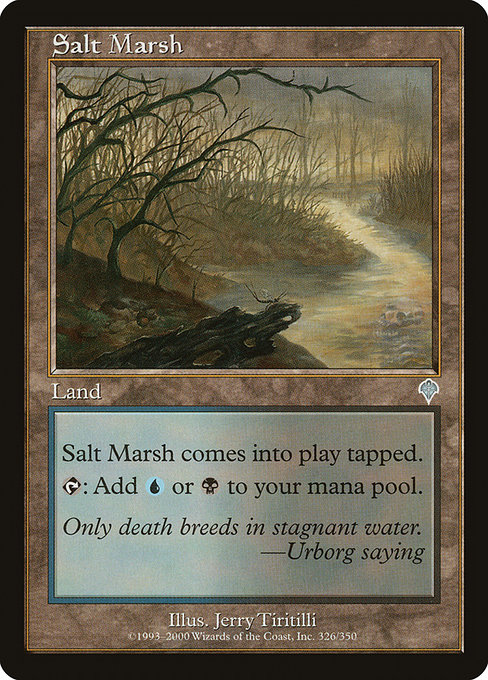 Magic the Gathering Card - Salt Marsh - MTG Circle