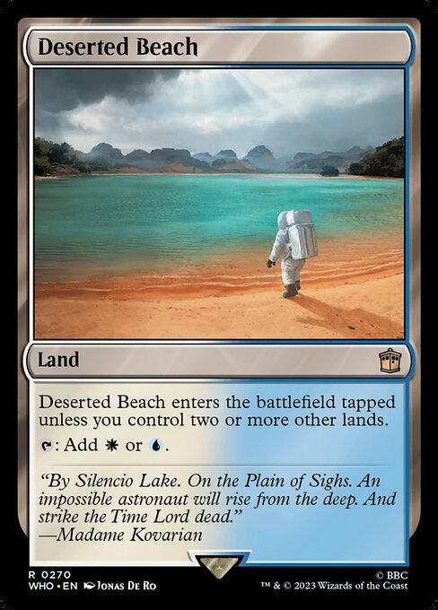 Magic the Gathering Card - Deserted Beach - MTG Circle