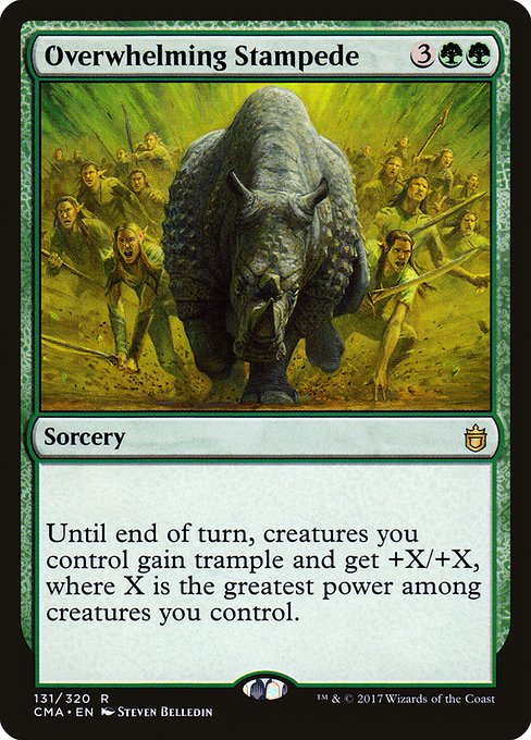 Magic the Gathering Card - Overwhelming Stampede - MTG Circle