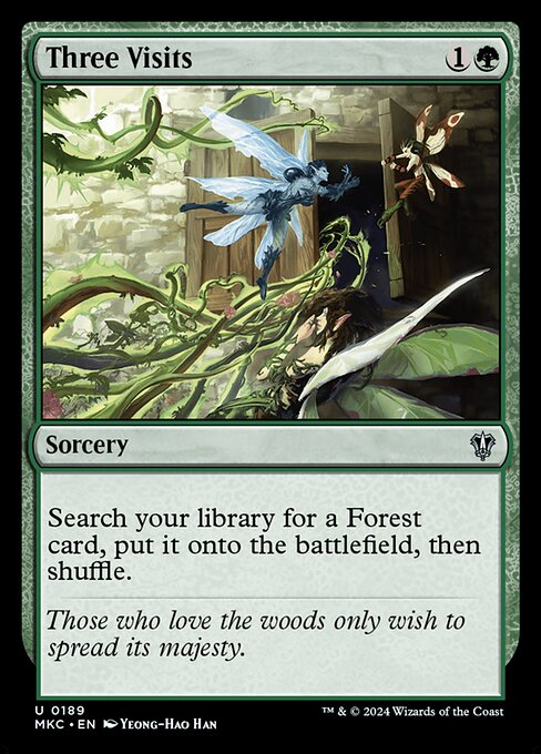 Magic the Gathering Card - Three Visits - MTG Circle