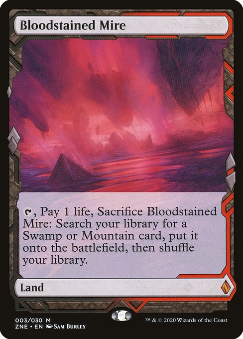 Magic the Gathering Card - Bloodstained Mire - MTG Circle