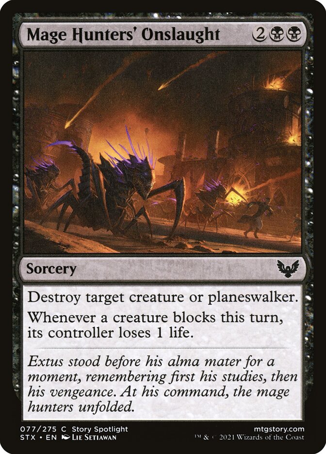 Magic the Gathering Card - Mage Hunters' Onslaught - MTG Circle