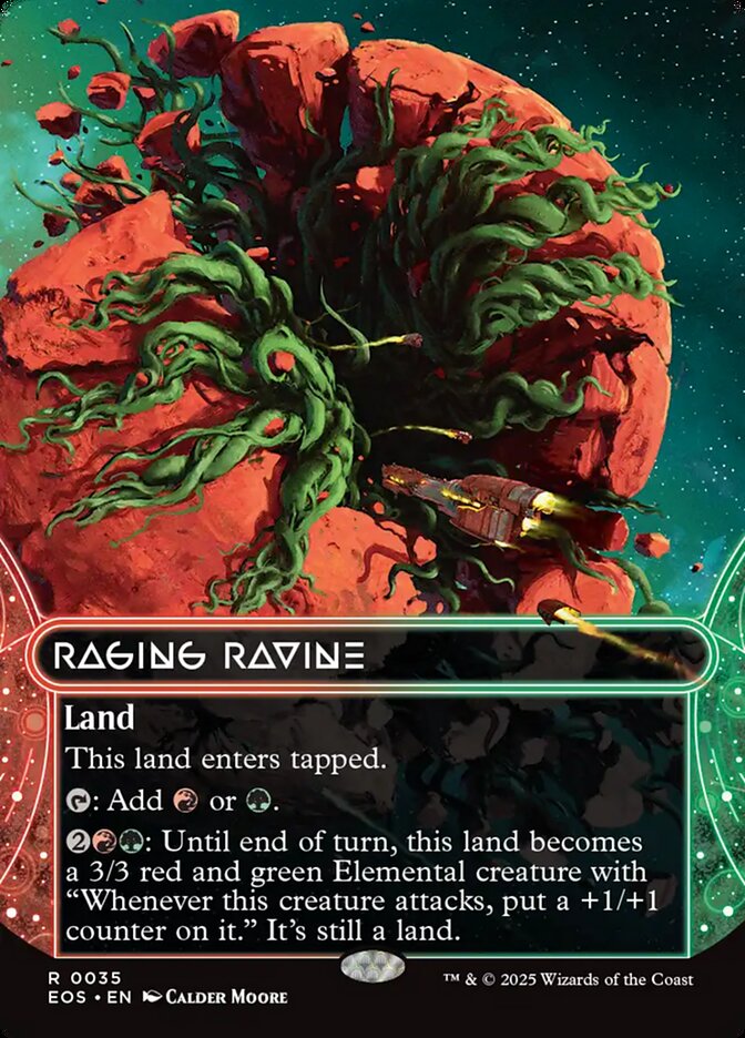 Magic the Gathering Card - Raging Ravine - MTG Circle