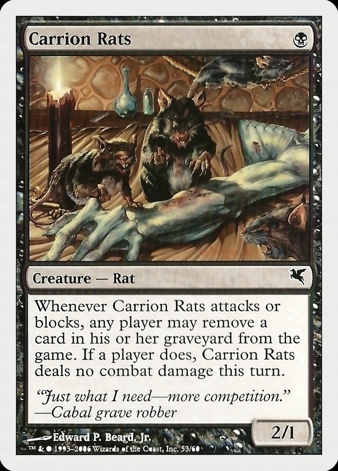 Magic the Gathering Card - Carrion Rats - MTG Circle
