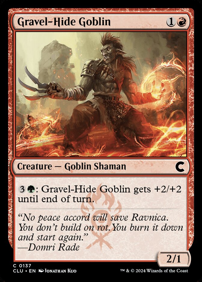 Magic the Gathering Card - Gravel-Hide Goblin - MTG Circle