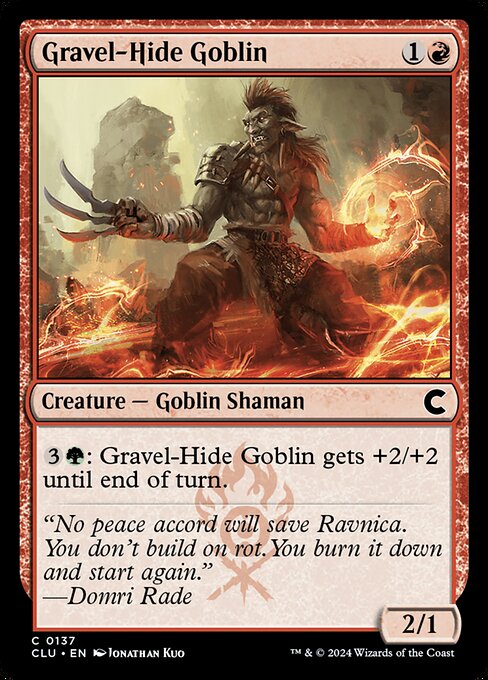 Magic the Gathering Card - Gravel-Hide Goblin - MTG Circle