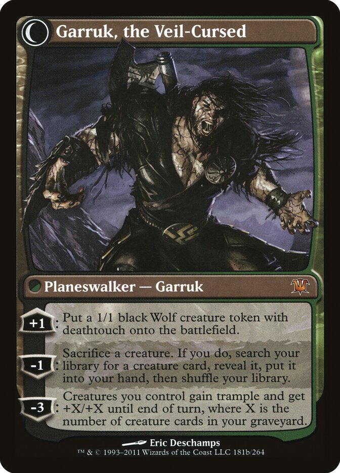 Magic the Gathering Card - Garruk, the Veil-Cursed - MTG Circle
