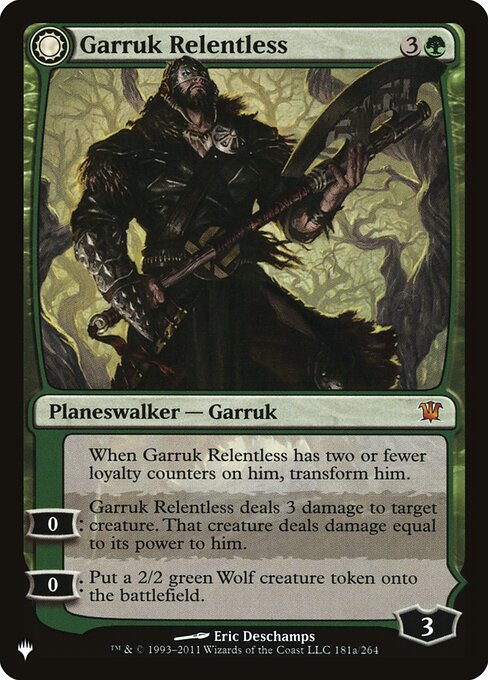 Magic the Gathering Card - Garruk Relentless - MTG Circle