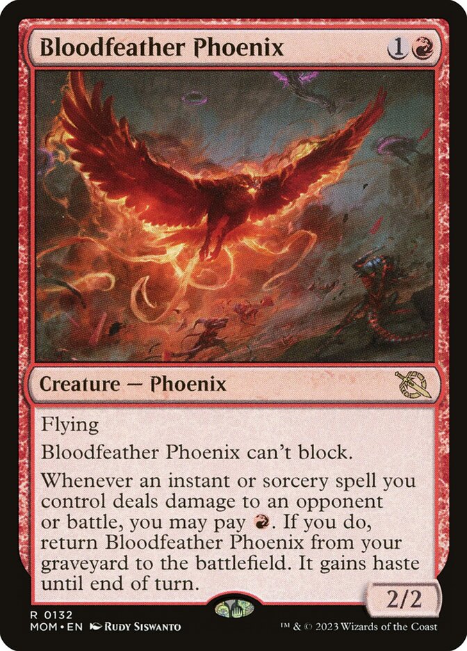 Magic the Gathering Card - Bloodfeather Phoenix - MTG Circle