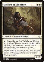 Magic the Gathering Card - Steward of Solidarity - MTG Circle