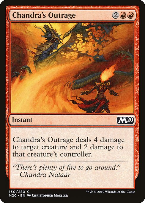 Magic the Gathering Card - Chandra's Outrage - MTG Circle