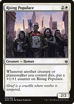 Magic the Gathering Card - Rising Populace - MTG Circle