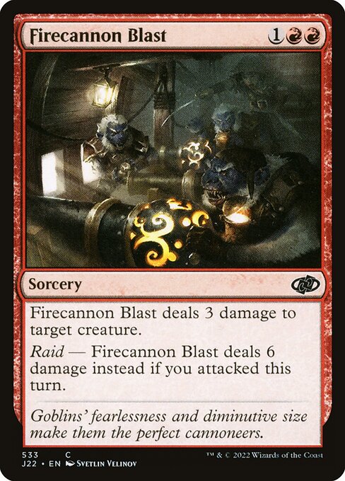 Magic the Gathering Card - Firecannon Blast - MTG Circle