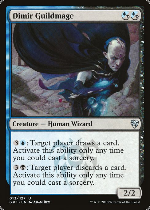 Magic the Gathering Card - Dimir Guildmage - MTG Circle