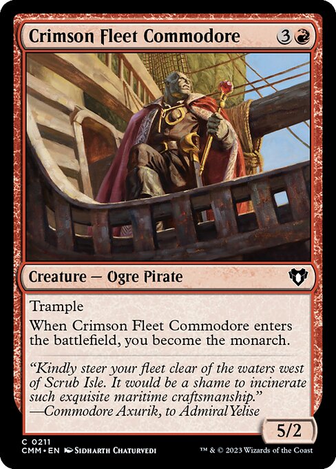 Magic the Gathering Card - Crimson Fleet Commodore - MTG Circle