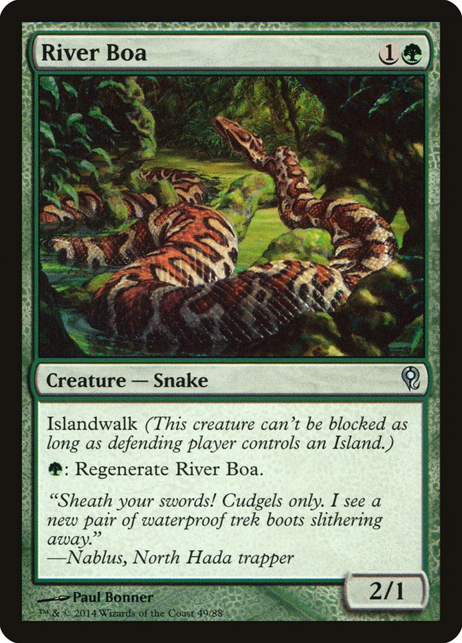 Magic the Gathering Card - River Boa - MTG Circle