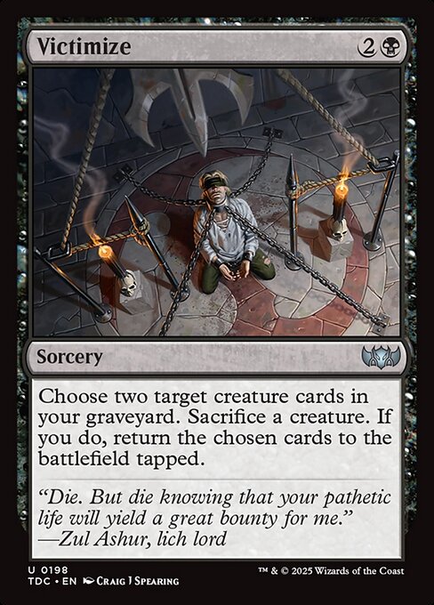 Magic the Gathering Card - Victimize - MTG Circle