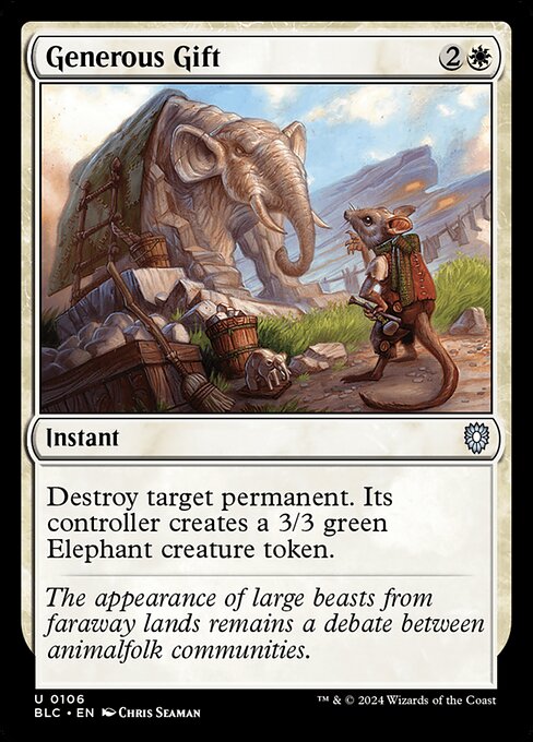 Magic the Gathering Card - Generous Gift - MTG Circle