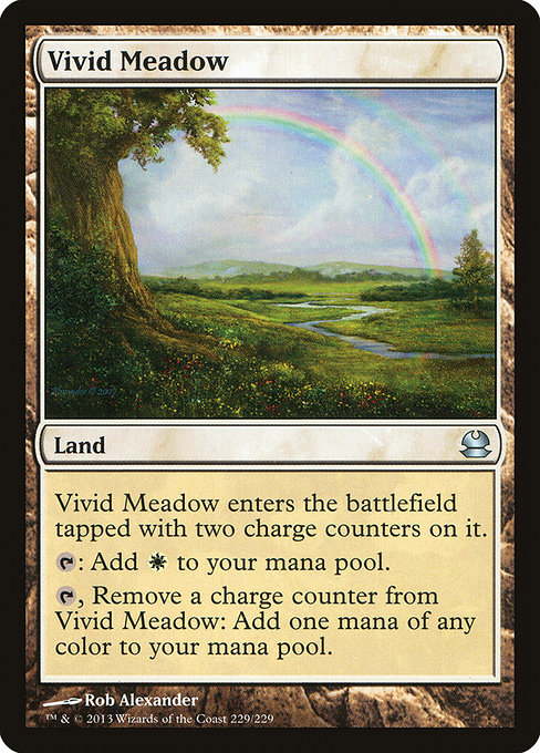 Magic the Gathering Card - Vivid Meadow - MTG Circle