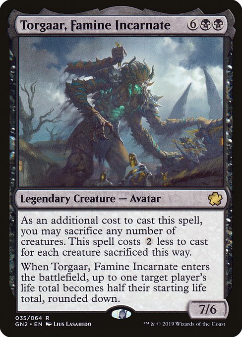 Magic the Gathering Card - Torgaar, Famine Incarnate - MTG Circle