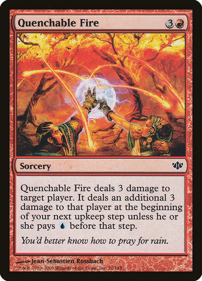 Magic the Gathering Card - Quenchable Fire - MTG Circle