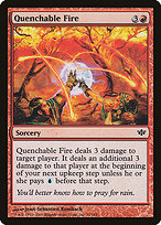 Magic the Gathering Card - Quenchable Fire - MTG Circle