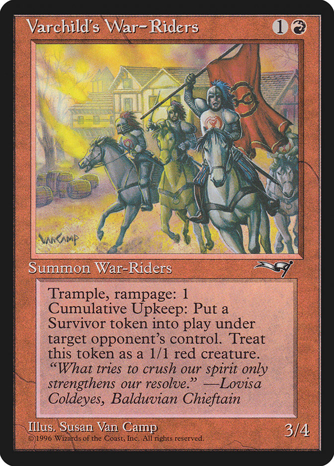 Magic the Gathering Card - Varchild's War-Riders - MTG Circle