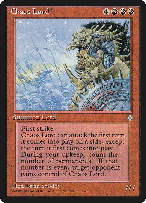 Magic the Gathering Card - Chaos Lord - MTG Circle