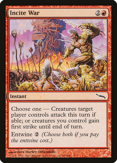 Magic the Gathering Card - Incite War - MTG Circle