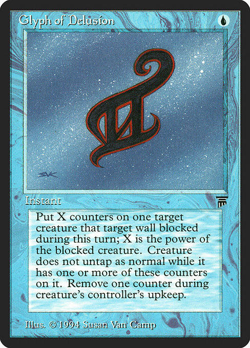 Magic the Gathering Card - Glyph of Delusion - MTG Circle