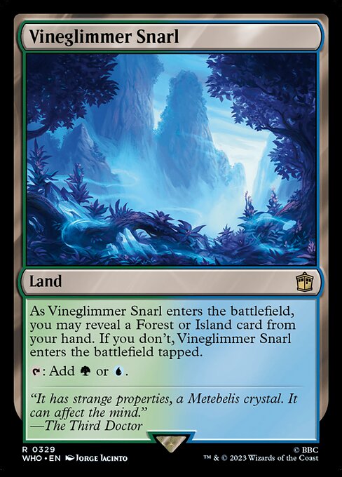 Magic the Gathering Card - Vineglimmer Snarl - MTG Circle