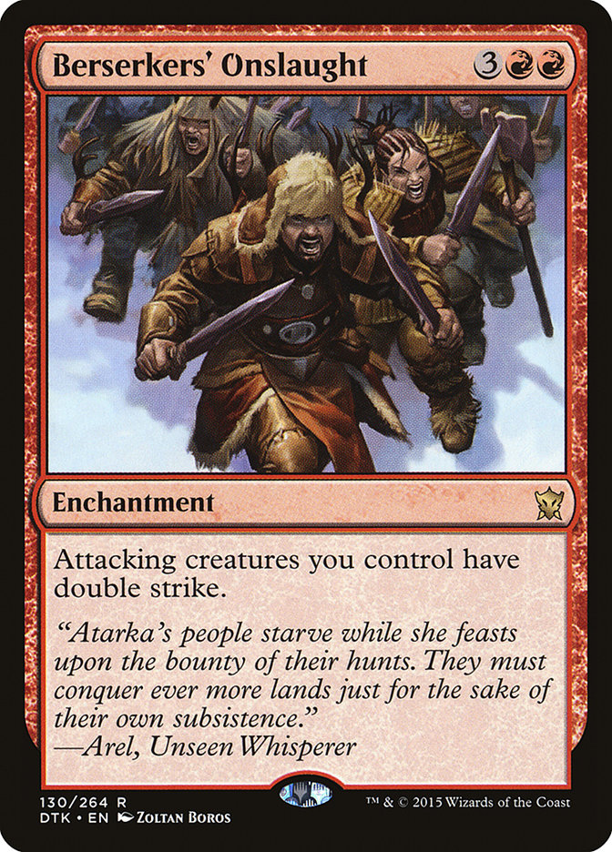 Magic the Gathering Card - Berserkers' Onslaught - MTG Circle