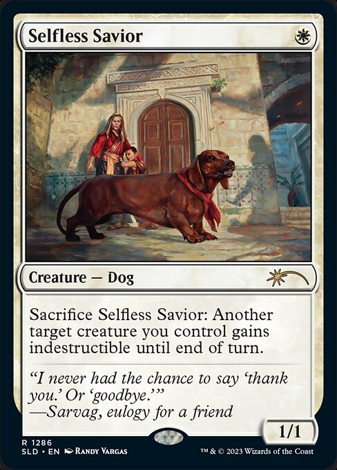 Magic the Gathering Card - Selfless Savior - MTG Circle