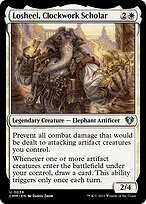 Magic the Gathering Card - Losheel, Clockwork Scholar - MTG Circle