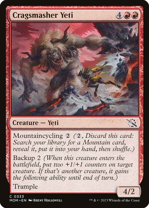Magic the Gathering Card - Cragsmasher Yeti - MTG Circle