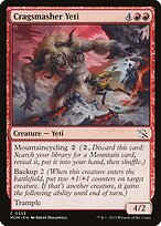 Magic the Gathering Card - Cragsmasher Yeti - MTG Circle