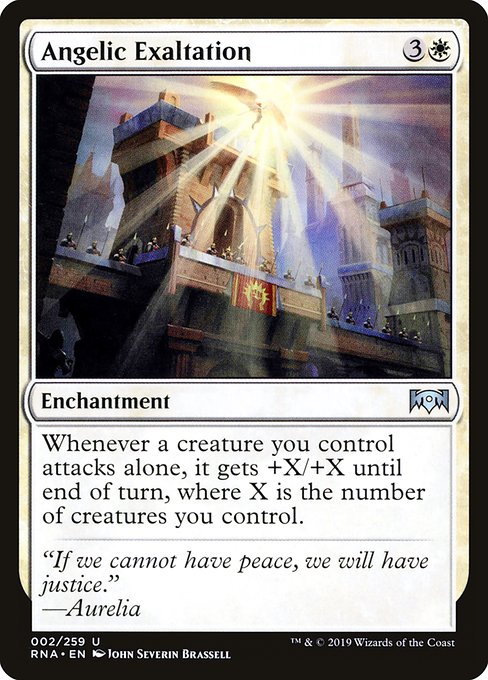 Magic the Gathering Card - Angelic Exaltation - MTG Circle