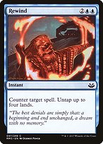 Magic the Gathering Card - Rewind - MTG Circle