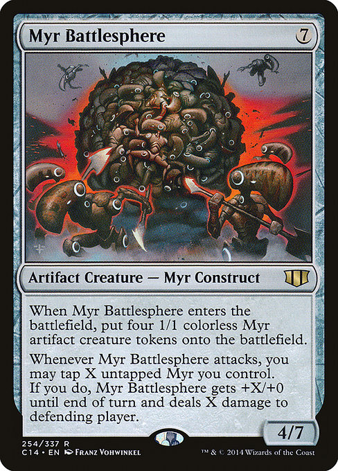Magic the Gathering Card - Myr Battlesphere - MTG Circle