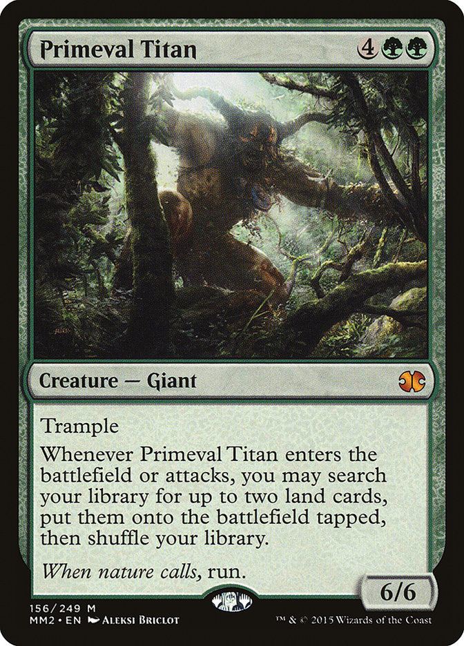 Magic the Gathering Card - Primeval Titan - MTG Circle