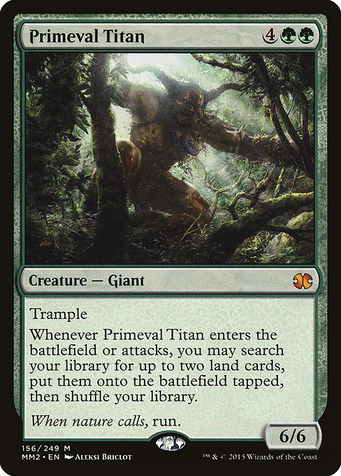 Magic the Gathering Card - Primeval Titan - MTG Circle