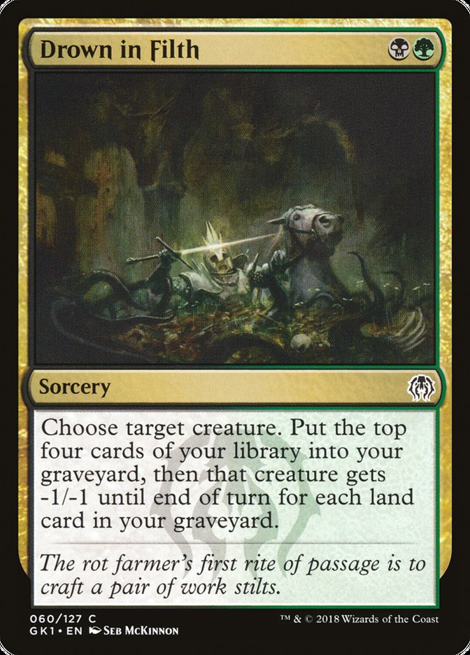 Magic the Gathering Card - Drown in Filth - MTG Circle