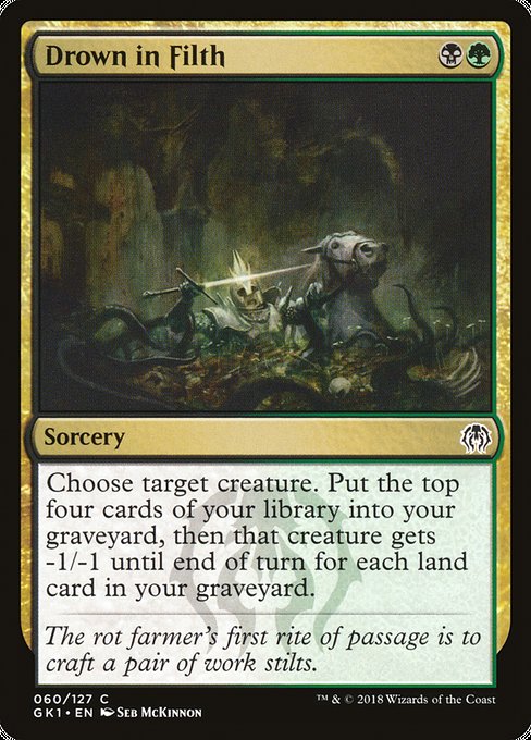 Magic the Gathering Card - Drown in Filth - MTG Circle